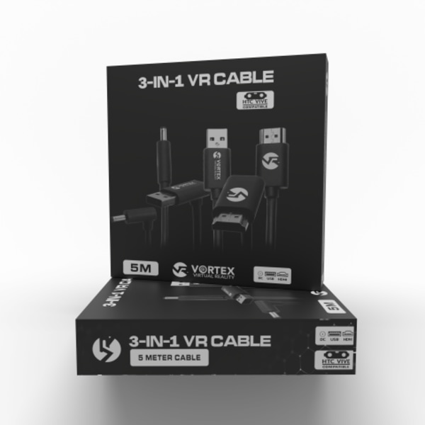 3-in-1-kaapeli HTC Viveen | VortexVR:ään