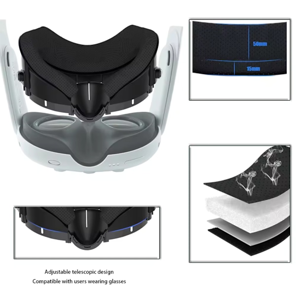 4in1 Face pad set | för Meta Quest 3