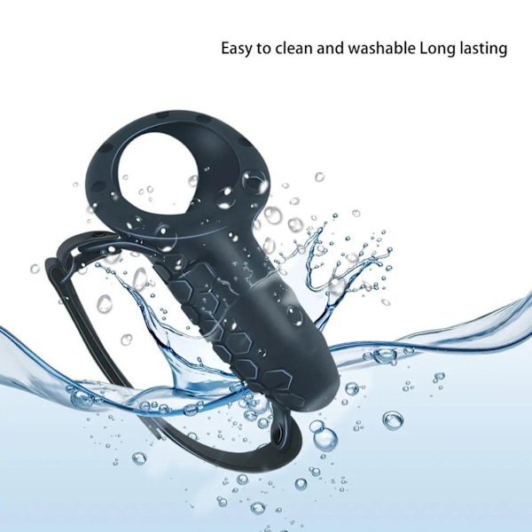 Silikonfodral för kontroller med batterihål Svart | till Meta Quest 3 & 3S