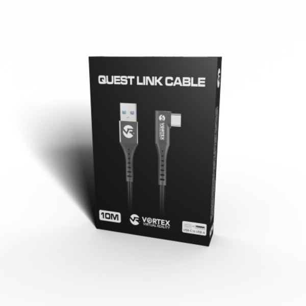 10 metrin kaapeli VortexVR USB-A:sta Meta Quest Linkiin | Quest 3S:ään Quest 3 Quest 2:een