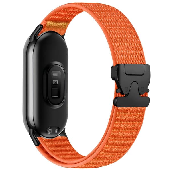 Nylon armbånd kompatibelt til Xiaomi 10/9/8 universal elastisk urrem Orange