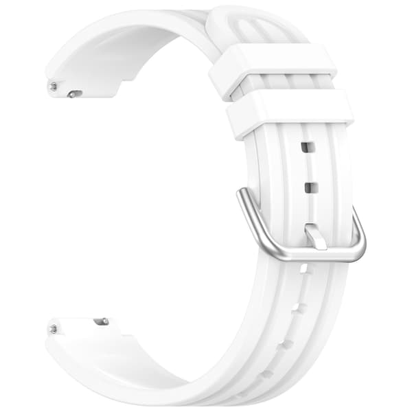 Blød silikone urrem til Garmin cirqa smart band 20mm hvid White