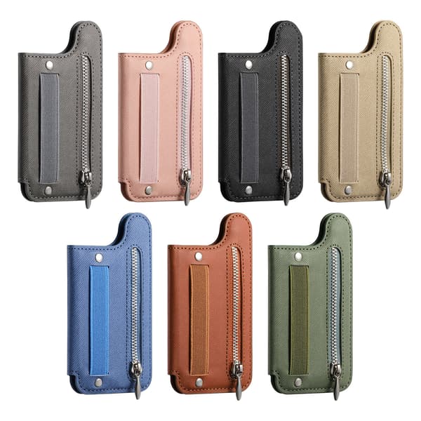 Lynlås magnetisk telefon- og kortholder med udtrækkelig håndledsrem Blå Blue