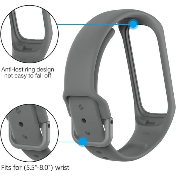Blød silikone erstatningsarmbånd til Samsung Galaxy Fit2 (SM-R220) 3-pak [A] [A]