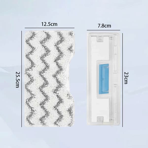 Ersättningsmoppdynor för Shark VacMop VM252, VM190 och VC205 ångmoppar (4-pack) Vit