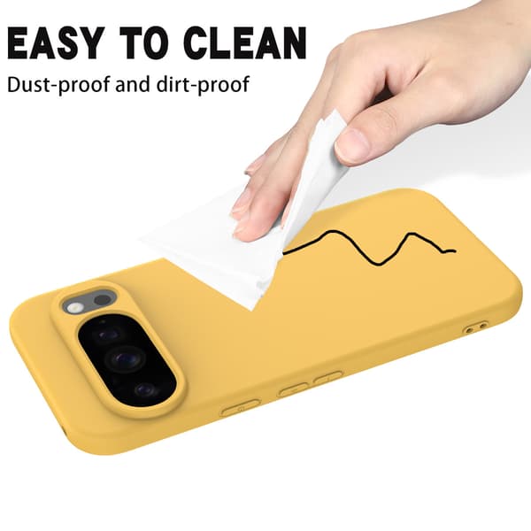 Etui til Google Pixel 9 Pro XL - TPU silikone, blød overflade sort black