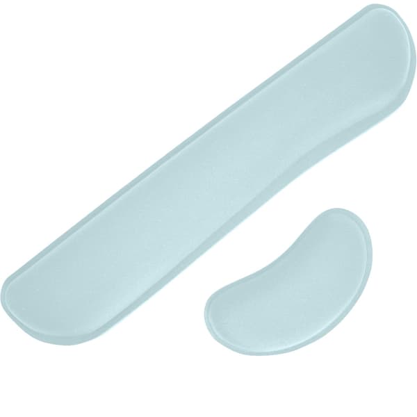 Gel Memory Foam Håndleddsstøtte, Ergonomisk Design, Sett med 2 Lys Blå