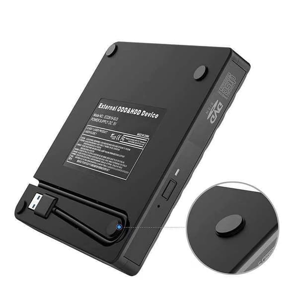 USB extern optisk enhet integrerad skivbrännare dvd/cd/vcd datorläsare stödjer CD-bränning