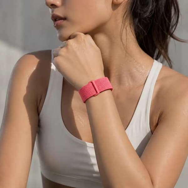 2-pak nylon urremme til Google Fitbit Air, åndbare udskiftningsremme sort og grå Black and Gray