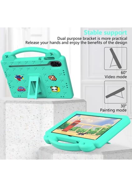 Etui til Honor X8 / X8 Lite (10.1\") Anti-Drop med stativ Green