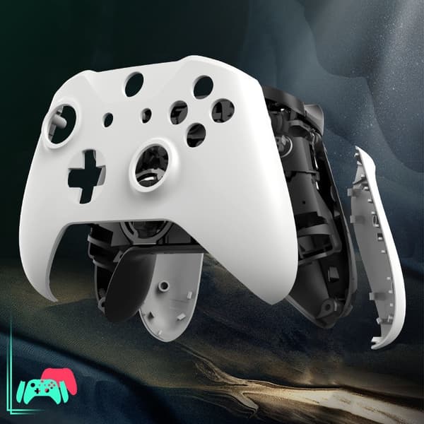 Fodral för Xbox One Slim-kontroll, reservdelar för yttre täckpanel röd red