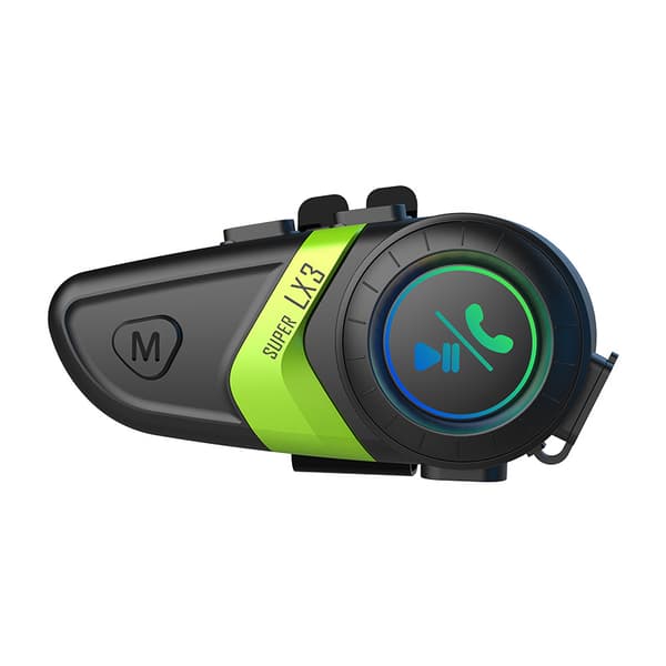Bluetooth Stereo Motorcykelhjälm Intercom Moto Lx3 Bluetooth 5.0 (Grön)