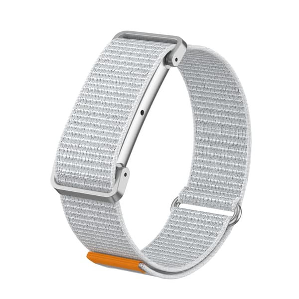 Flätad nylonrem för Google Fitbit Air, andningsbar, unisex och justerbar Silver Silver