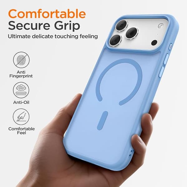 Cover til iPhone 17 Pro Max, flydende silikone, MagSafe-kompatibel blå blue