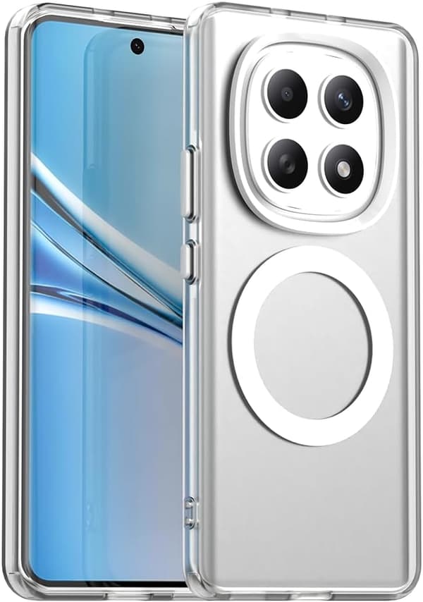 Etui til Redmi Note 15 5G, stødsikkert og magnetisk sølv