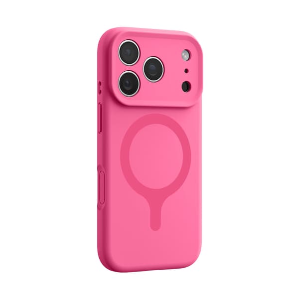 Cover til iPhone 17 Pro Max, flydende silikone, MagSafe-kompatibel 【Præcisionshul】 pink pink