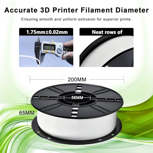 3D Printer Pla Filament, Fdm Materiale 1.75Mm Pæne Linjer Blå Blue