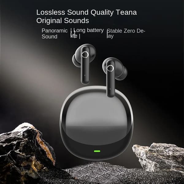Ægte trådløse Bluetooth-hovedtelefoner Bluetooth 5.4 farve touch LED-skærm