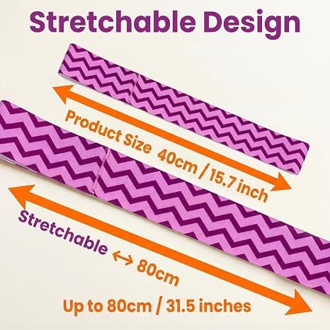 Strandstolhåndklestropper, elastisk polyester, 80 cm når strukket, vindtett og sklisikker, 8-pakning. Flerfarget multicolor