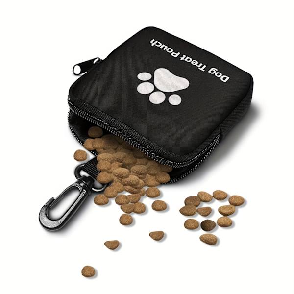 Hundetaske med poteprint, sort