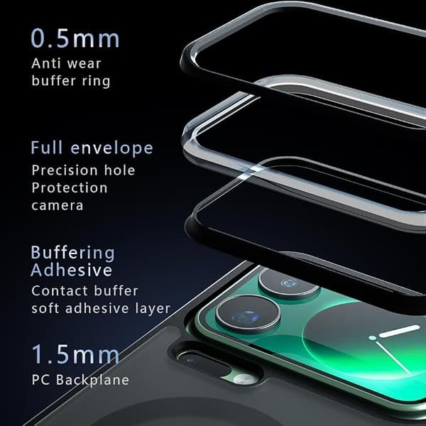 Fodral för Xiaomi 17 Pro, MagSafe-kompatibel, stötsäker black