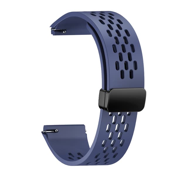 Udskiftnings magnetisk silikonerem til Huawei Watch GT6 Pro, 22mm med Quick Release Dyb Blå Deep Blue