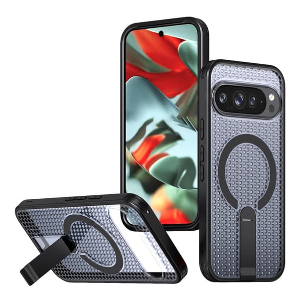 Etui til Google Pixel 10a, med cellulær køling og magnetisk faldbeskyttelse Sort Black