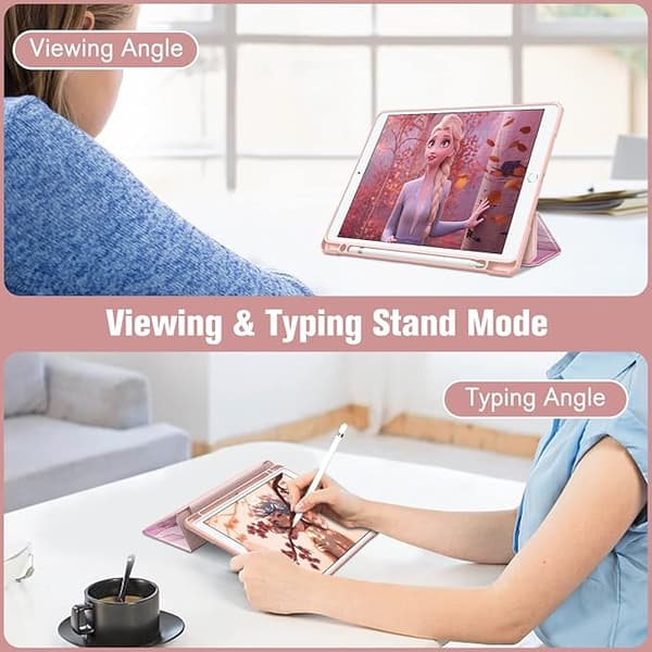 Fodral för iPad Mini6/Mini7 (2021/2024), transparent akryl baksida grå Gray