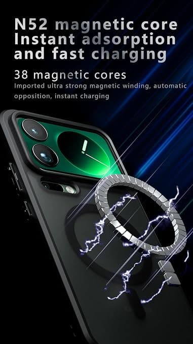 Etui til Xiaomi 17 Pro, MagSafe-kompatibel, støtsikker black
