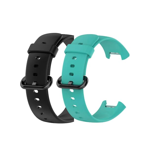 Udskiftningssilikoneurbånd til Redmi Watch 2 Lite (2-pak) Sort + Lysegrøn Black + Light Green