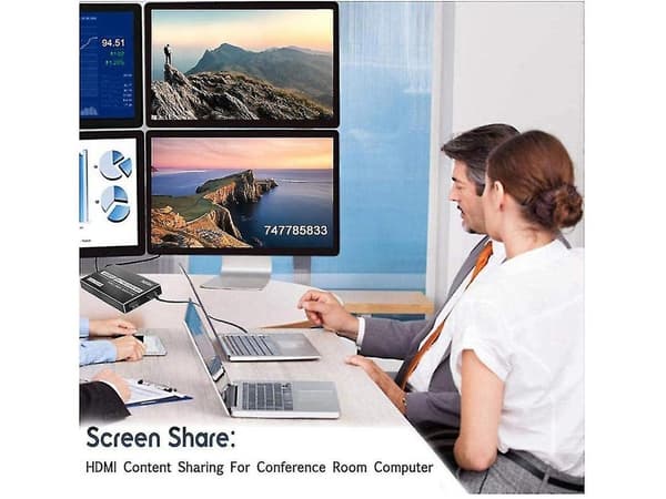 HDMI USB 3.0 Capture Card, 4K 1080p 60fps Ljud/Video Livestream för Win/Mac/Linux/OBS/PS4