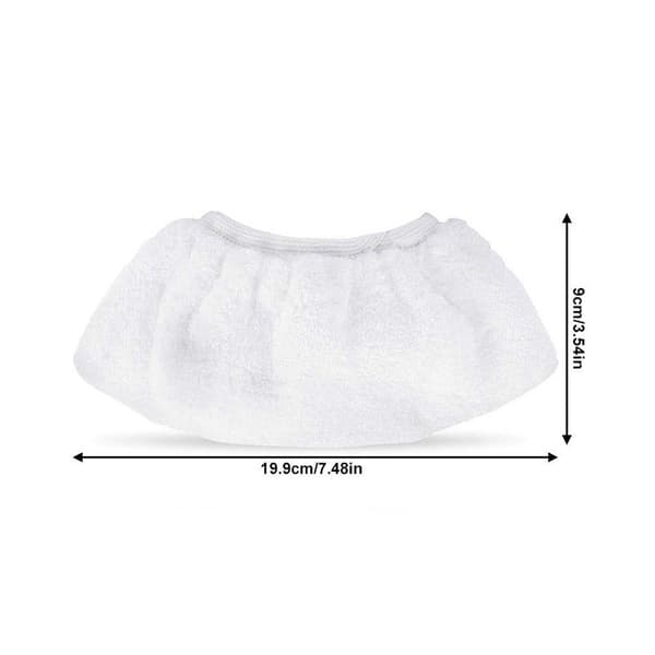Mikrofiber moppdynor för Kärcher SV7 handhållen ångtvätt, 10-pack vit