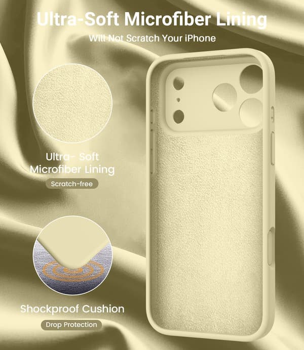 Silikonskal för iPhone 17 Pro | Militärklassat fallskydd