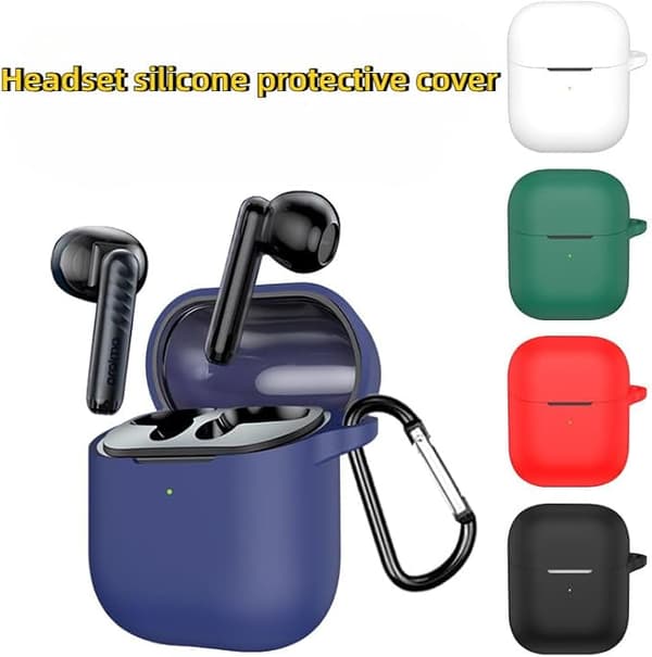 Hörlursfodral Silikonfodral för Google Google Pixel Buds Pro 2, Droppsäkert och Dammtätt, Laddningsfack White