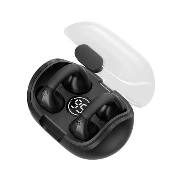 True Wireless Bluetooth-hörlurar M8 digital dubbelöronskärm med laddningsfack
