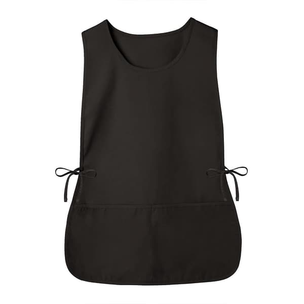 Unisex polyesterforklær, skulderbærestil, 1-pakning svart black