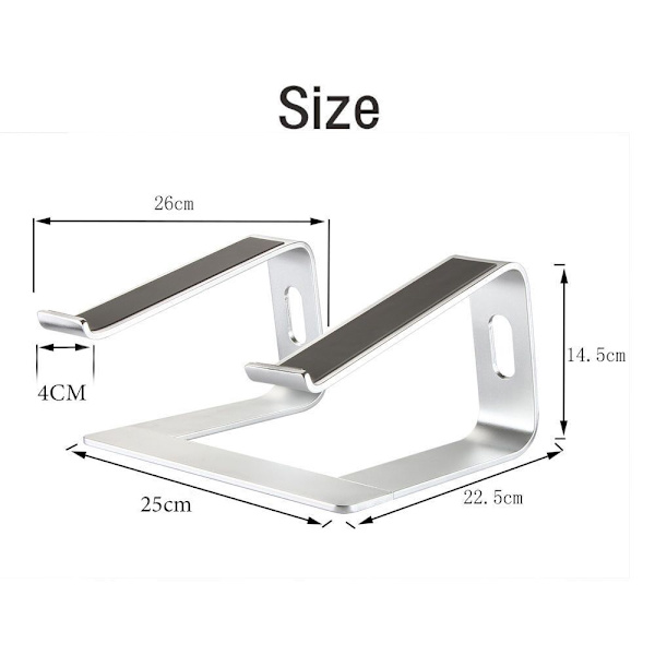 Notebook-stativ, avtakbart ergonomisk datamaskin-stativ B