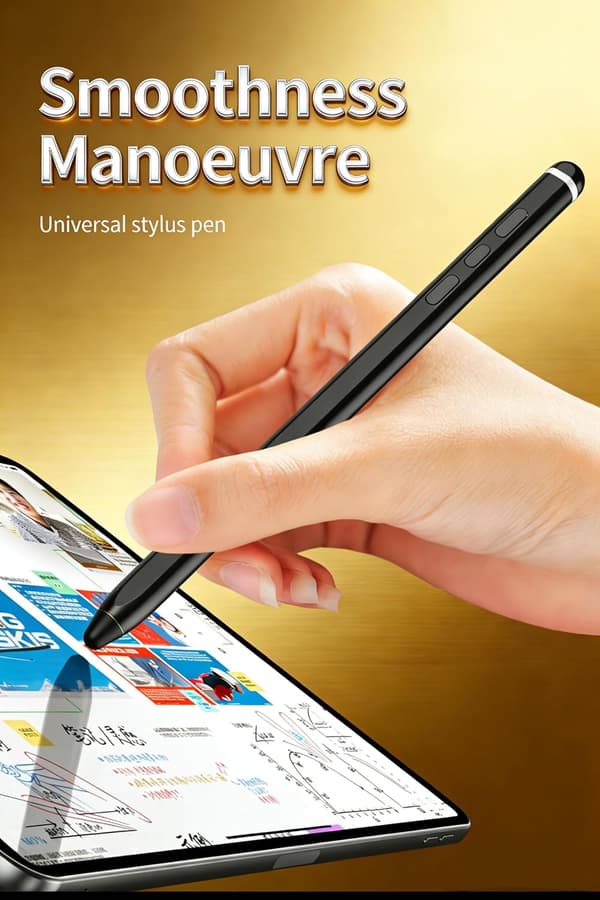 Universal stylus för iPad (A16) 2025 (11:e generationen), med anti-misstryckfunktion (med Bluetooth) Vit