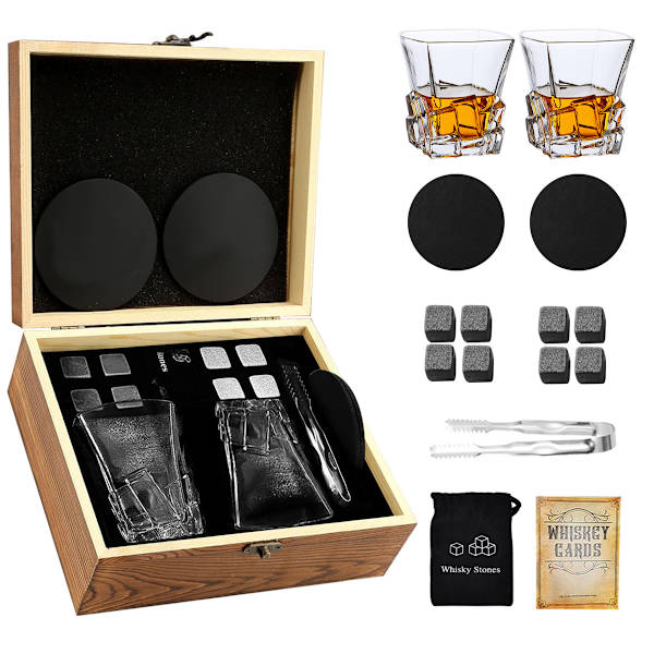 Whiskyglas sæt - Murstenskop