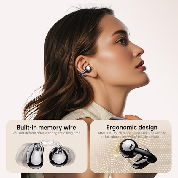 AI-språköversättande Bluetooth-öronsnäckor med stöd för 159 språk 黑色