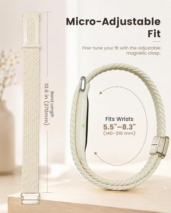 Stretchvävt armband för Google Fitbit Air, mjukt och andningsbart Starlight Starlight