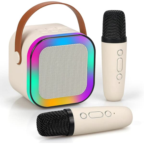 Kannettava Bluetooth-kaiutin mikrofonilla ja valolla