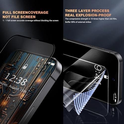 Insynsskydd för Xiaomi Redmi Note 12 4G (3-pack), insynsskydd