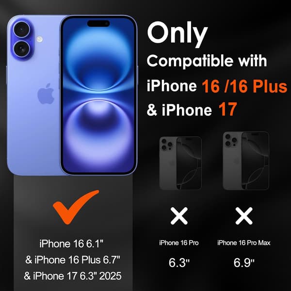 Skärmskydd i härdat glas för iPhone 17 (4-pack)