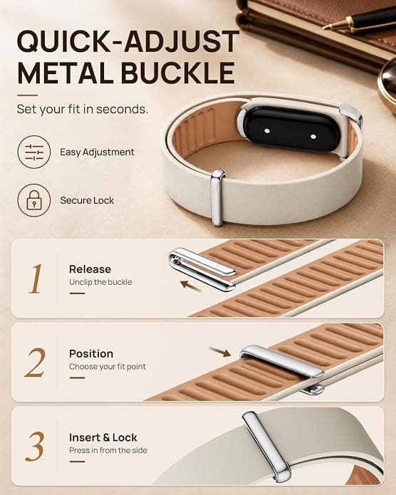 Blød ægte læderudskiftningsrem til Google Fitbit Air Rød Red