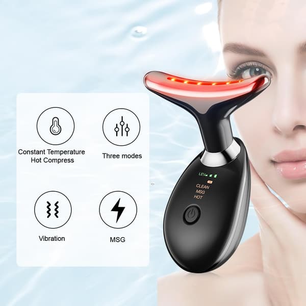 3-Mode Ansigtsmassager til Dobbelt Hage (Hvid)