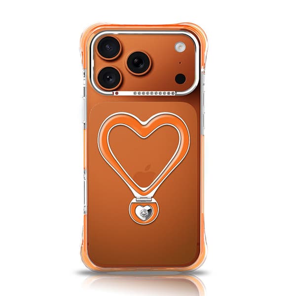 Etui til iPhone 18 Pro Max, Antifallbeskyttelse med airbag, Støtsikker oransje orange