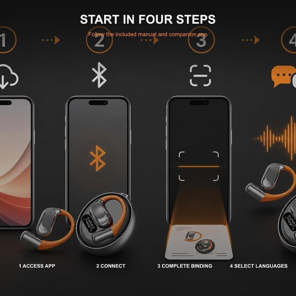 Trådlösa Bluetooth-hörlurar, öppen öronkrok-design, extremt lång batteritid 灰色