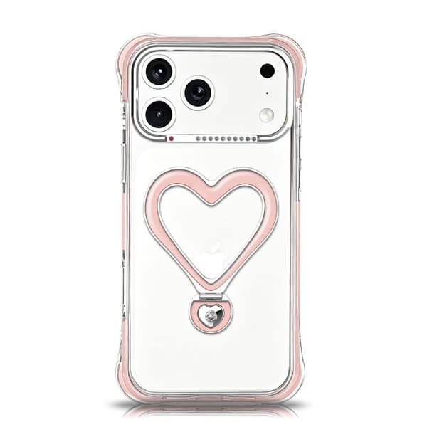 Fodral för iPhone 18 Pro, Antifallskydd med airbag, Stötsäker rosa pink