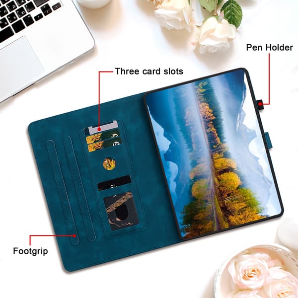 Etui til iPad 9. generation (2021) / 8. generation (2020) / 7. generation (2019) 10,2-tommer, Magnetisk Multi-Vinkel Visning rød red